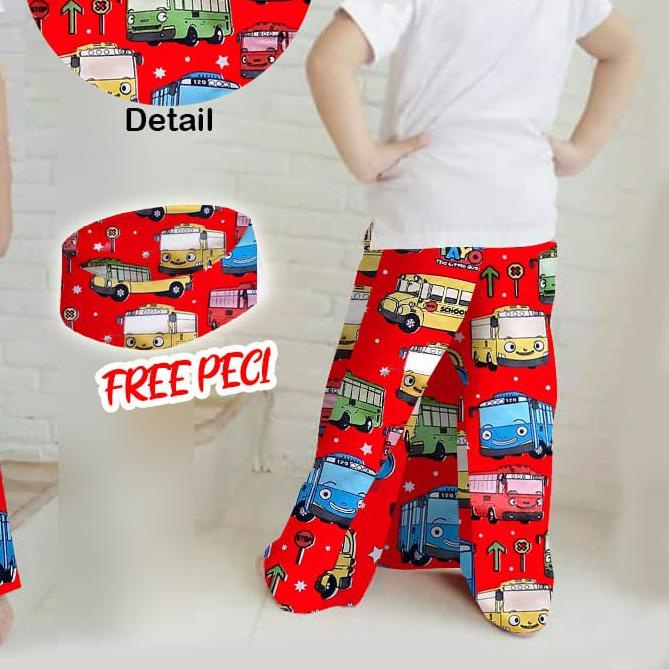 ♚ Sale Sarung Celana Anak Instan Karakter Wadimor Free Peci ۩