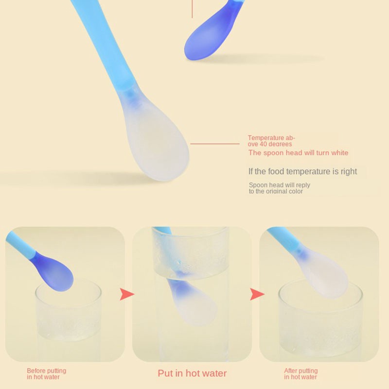 MURMURE.BABY I SENDOK MAKAN BAYI / SENDOK MAKAN BAYI SENSOR PANAS / SPOON FOK HEAT SENSING
