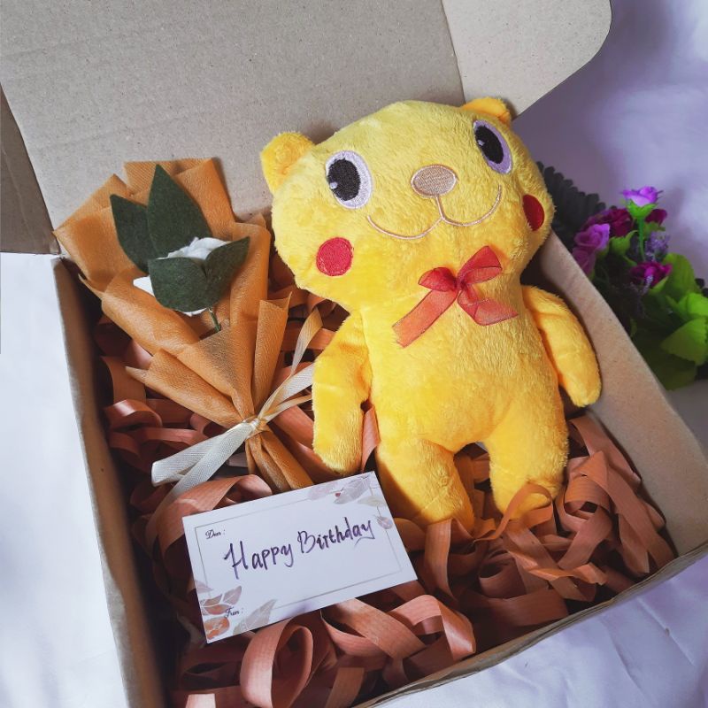 hampers boneka lucu paket kado ulangtahun,pernikahan,anniversary,dll