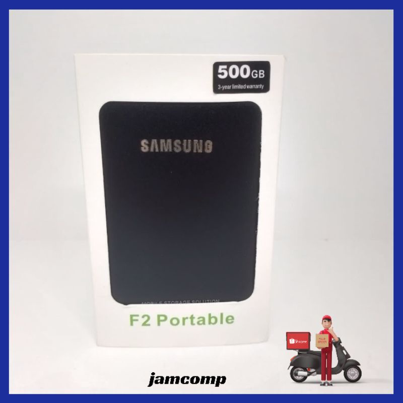 HARDISK EKSTERNAL 500GB SAMSUNG USB 2.0 BARU Free Pouch -HDD 500GB FOR LAPTOP NOTEBOOK PS