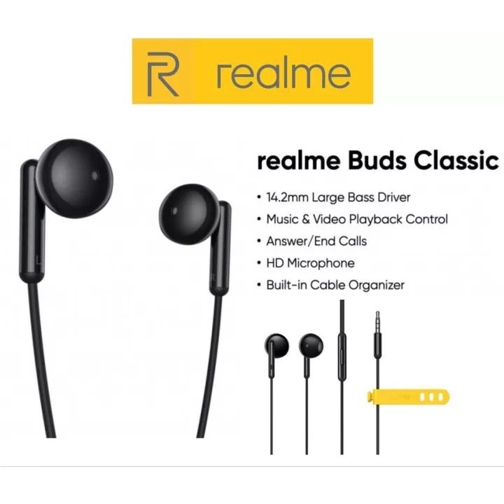 Headset Bagus Realme Buds Classic Earphone Original