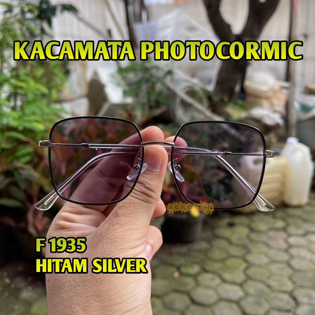 [TERMURAH] Kacamata Photocromic Korea / Anti Radiasi 2 In 1 Potokromik Photochromic Pria Wanita Fotocromic Potocromic