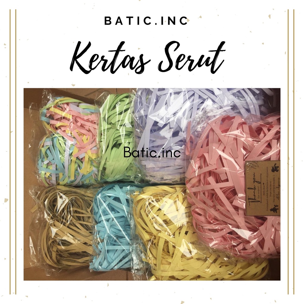 

Kertas Serut / Kertas Cacah / Kertas Potong / Kertas Suir / Shredder Paper ( 1 kg )