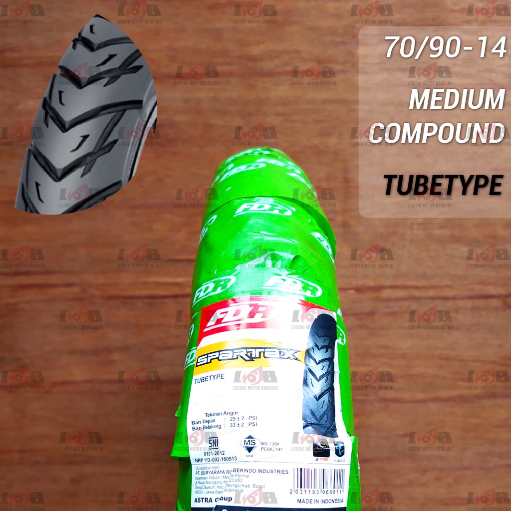 FDR Original Flemmo Pro Flemino Spartax Sport XR EVO Genzi Pro Dozer Facio Hover Sport Zevo Blaze 60/70/80/90 Ring 14 17 Ban Luar Tubeless Tubetype Scooter Matic Bebek Sport Universal Depan Belakang