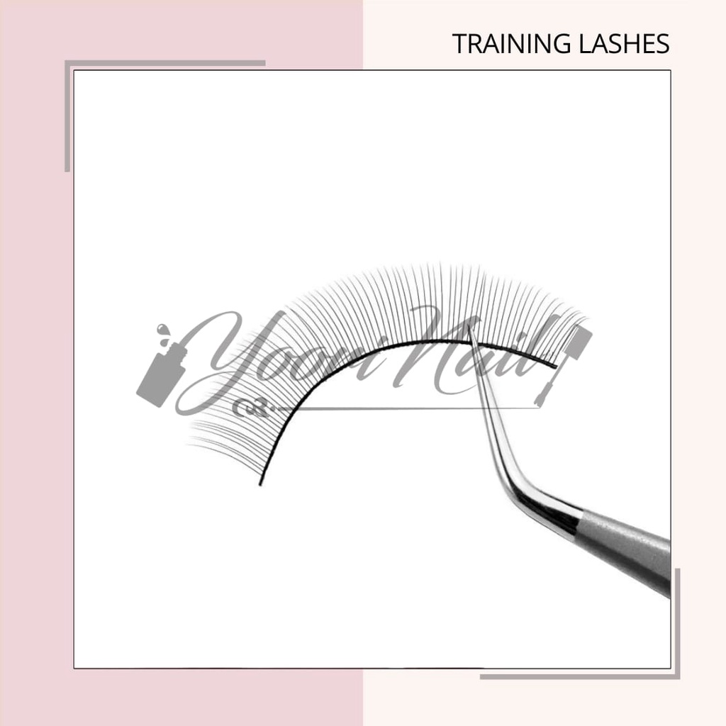 Training lashes set 10 pair bulumata palsu latihan eyelash extension training