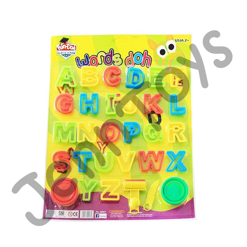 JennToys - Mainan anak perempuan Fun Doh mainan anak laki laki Fundoh mainan edukasi mainan dough - FD WORDS