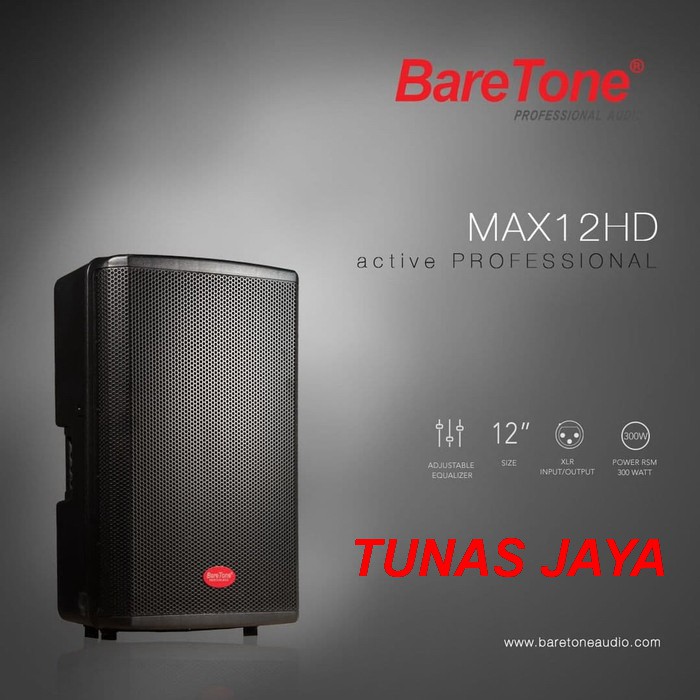 Speaker Aktif Baretone MAX12HD / MAX 12 HD Original