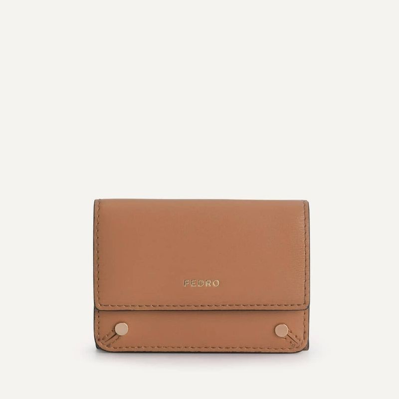 12.12 SALE | PDRO Textured Leather Trifold Wallet