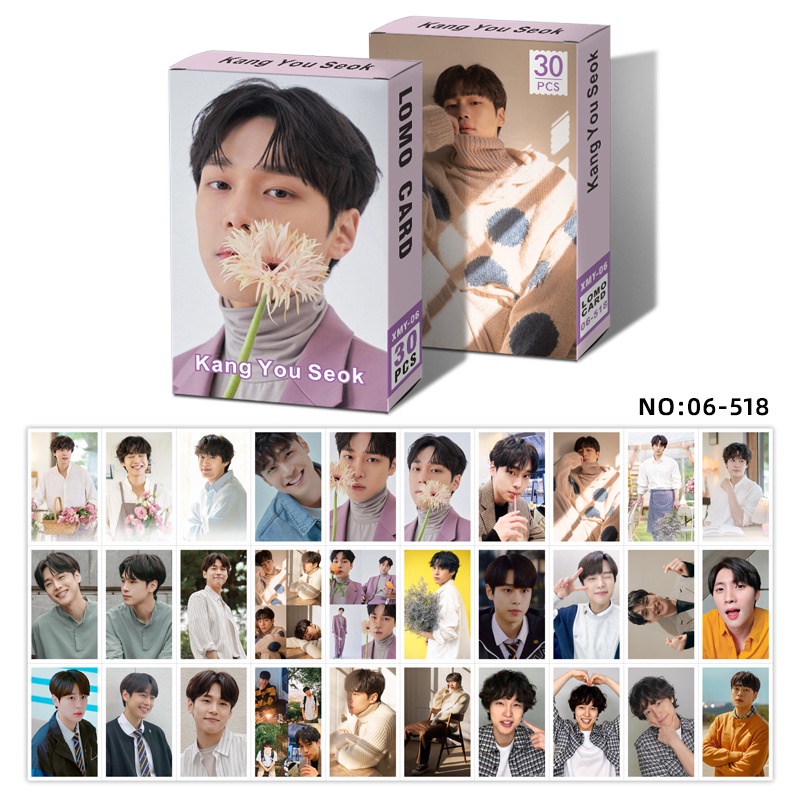 30pcs / Kotak Kartu Foto Lomo Kpop GOT7 INTO1 IVE