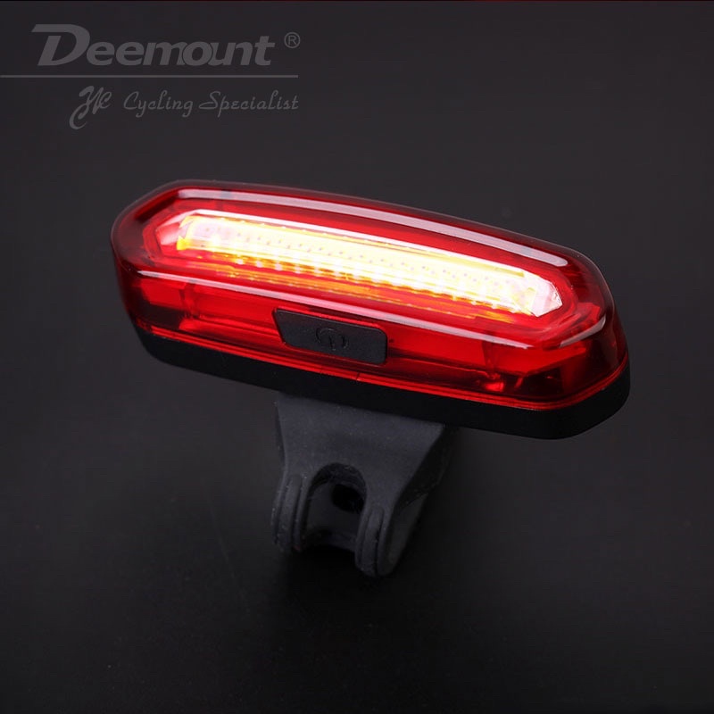 Deemount Lampu Sepeda LED Taillight USB Rechargeable 120 Lumens - DC-115 - Red/White