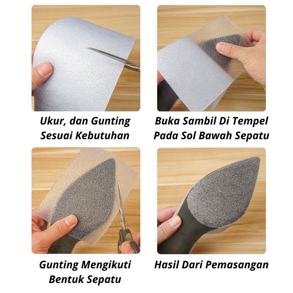 HARD GLAZE Sol Alas Sepatu Bantalan Anti Licin Slip High Heels Pads