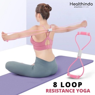 8 Loop Resistance Band | Figure 8 Resistance Band Gym Fitness Yoga Pilates Tali Pilates Toning Tube Resistance Band Yoga Tube