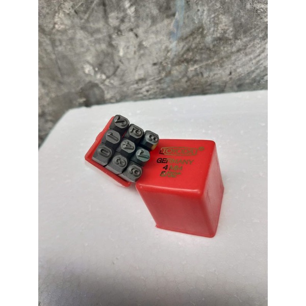 mata ketok angka 4mm - angka ketok 4mm rangka motor