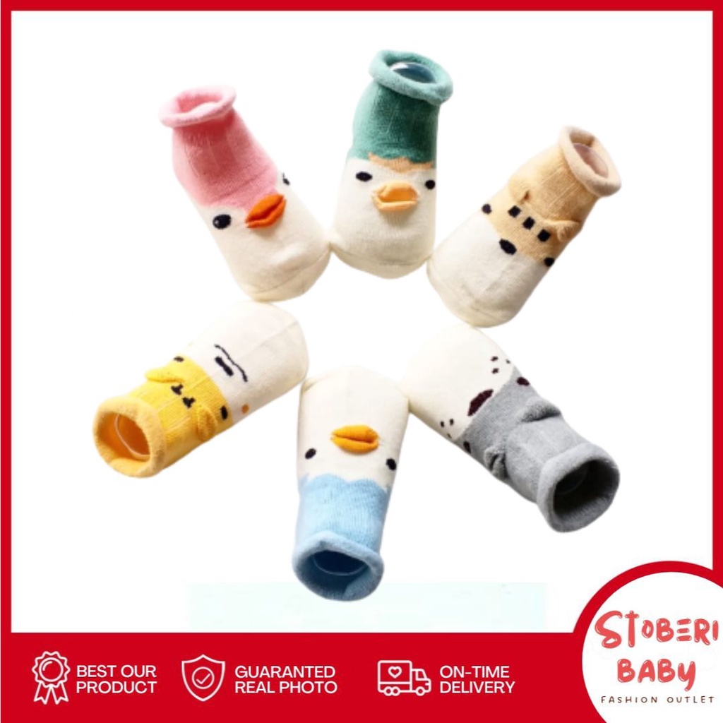 PUNCAK 3.3 stoberi baby - KAOS KAKI  D WINTER BAYI ANTI SLIP MOTIF LUCU