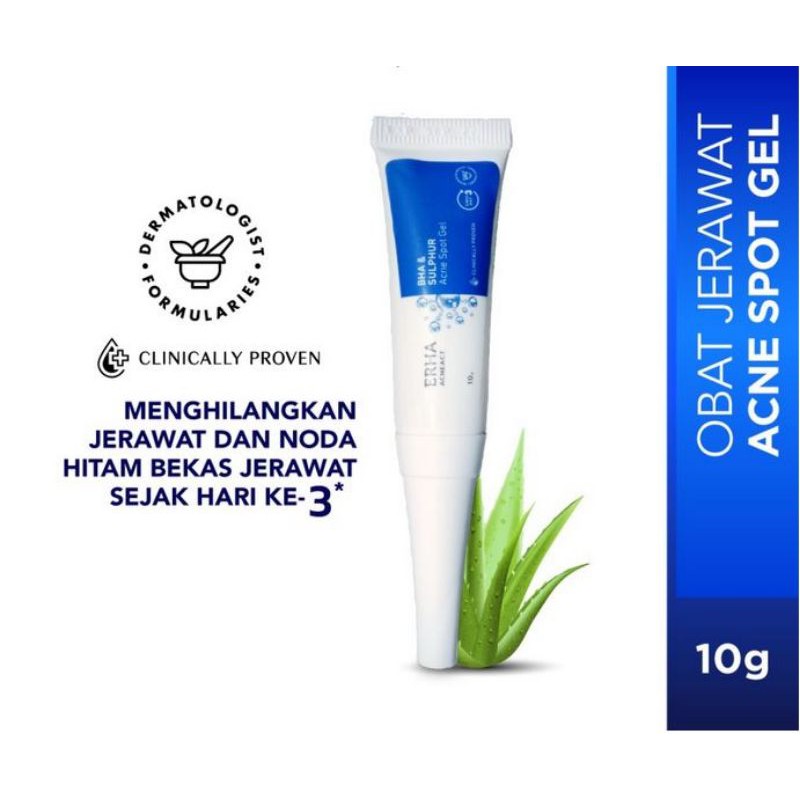 ERHA PAKET PERAWATAN JERAWAT WAJAH ACSBP &amp; ACNE SPOT GEL ( SABUN + OBAT TOTOL JERAWAT ) AMPUH