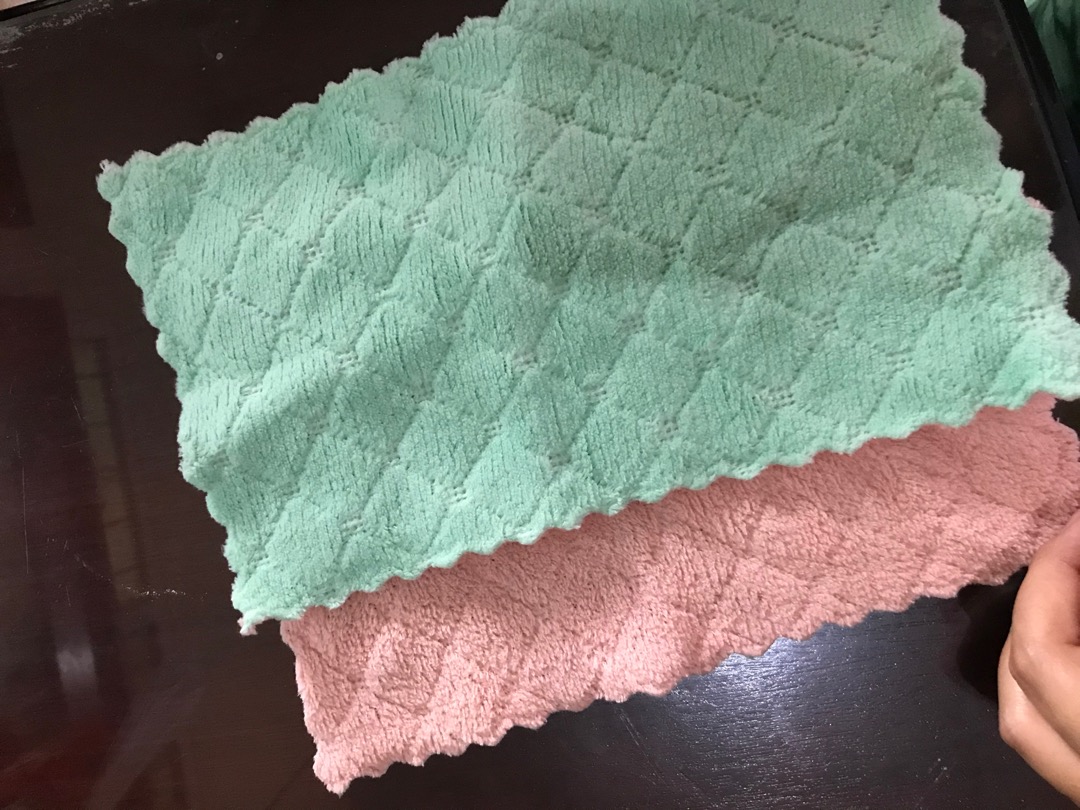 Kain Lap Piring Dapur Anti Minyak Bahan Microfiber- Kain Lap Microfiber Meja, Kaca Mobil Anti Minyak