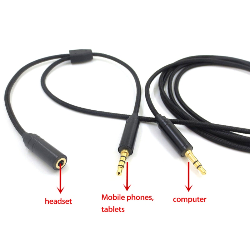 Cre Kabel Adapter Audio Chat Link 2m Untuk PS4 / X box One / Nintend Switch