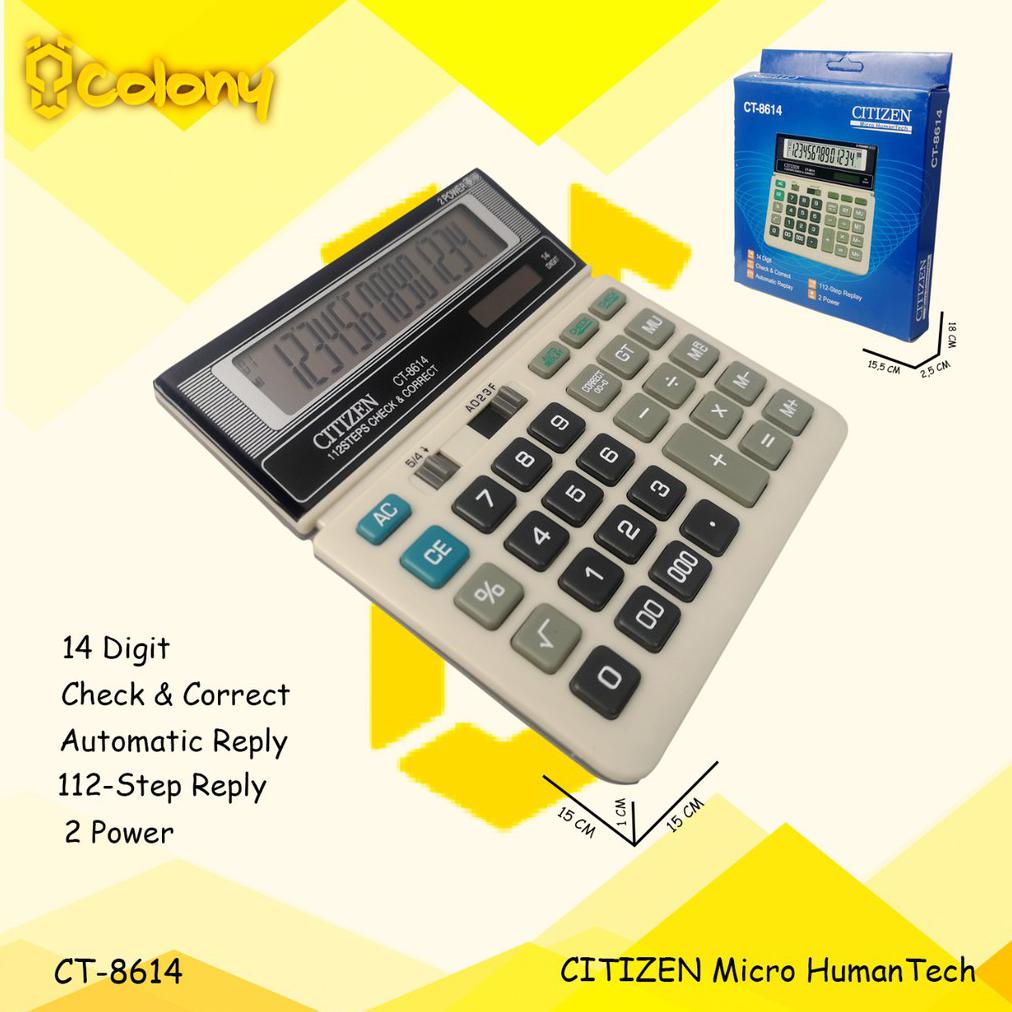 

Kalkulator Citizen CT-912 Kalkulator Besar Digital Dagang Sekolah Kantor Calculator Jumbo Kakulator