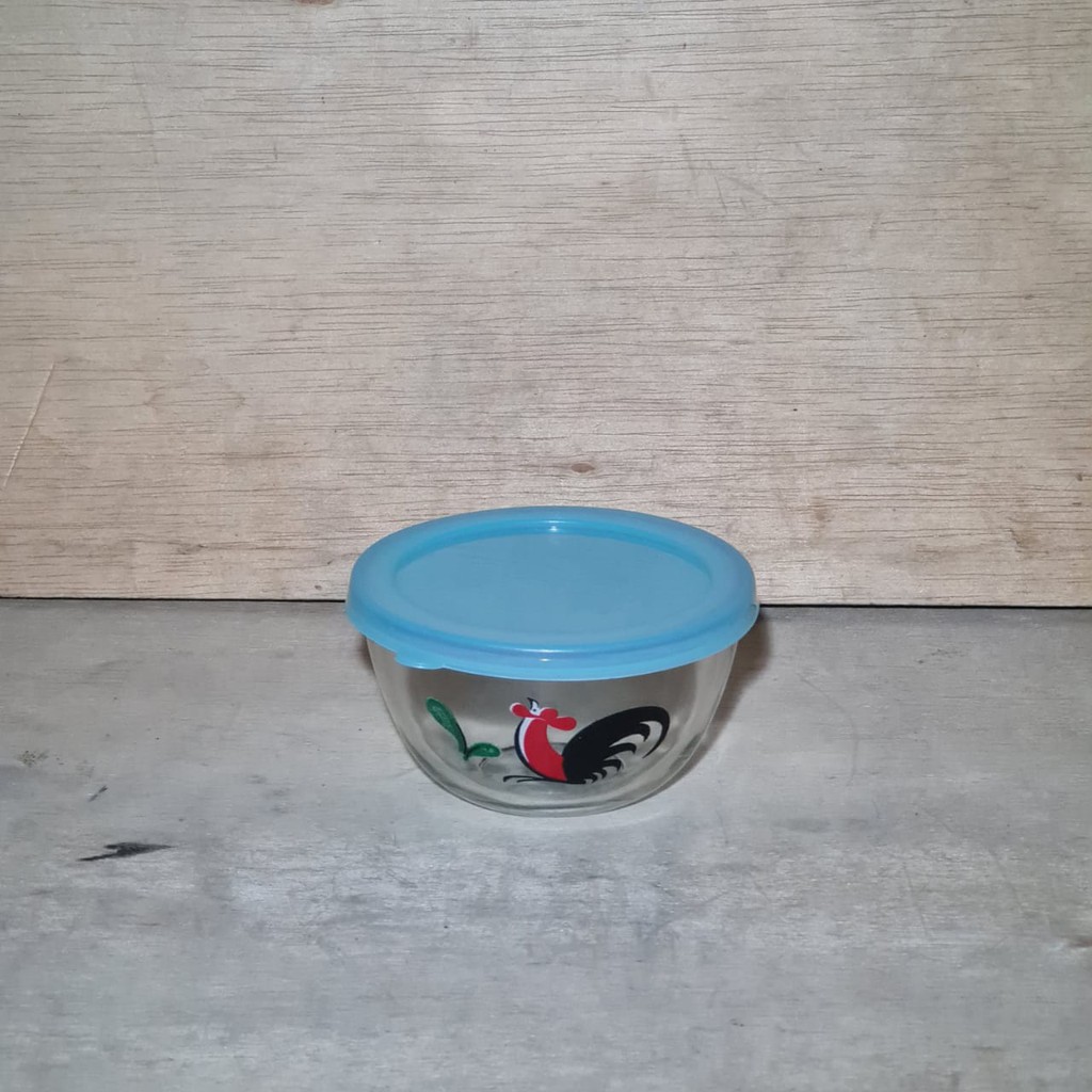 Mangkok Kaca Mixing Bowl BIB 4.5 BC + Tutup Ayam Jago