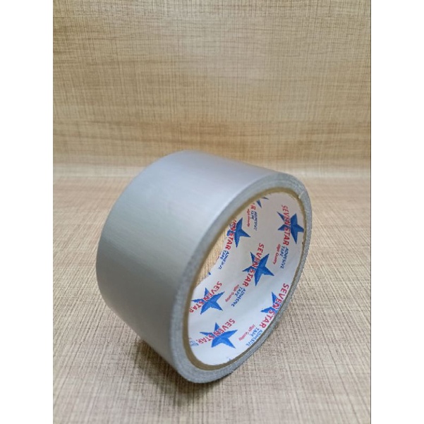 Lakban Plakban Isolasi Besar Cloth Tape Kain 2 inch 48mm 6 Meter Hitam Merah Hijau Kuning Silver Biru