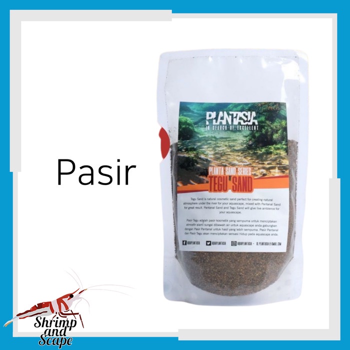 Plantasia Tegu Sand 1KG Pasir Aquascape Gravel Substrat Media Aquarium