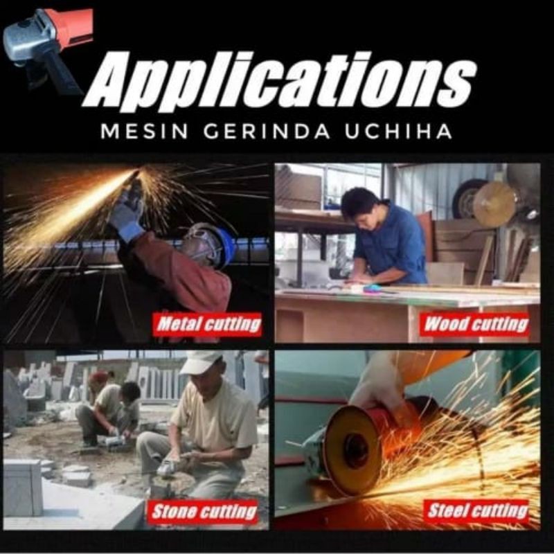 Mesin Gerinda potong besi type MT9500 uchiha 4inch