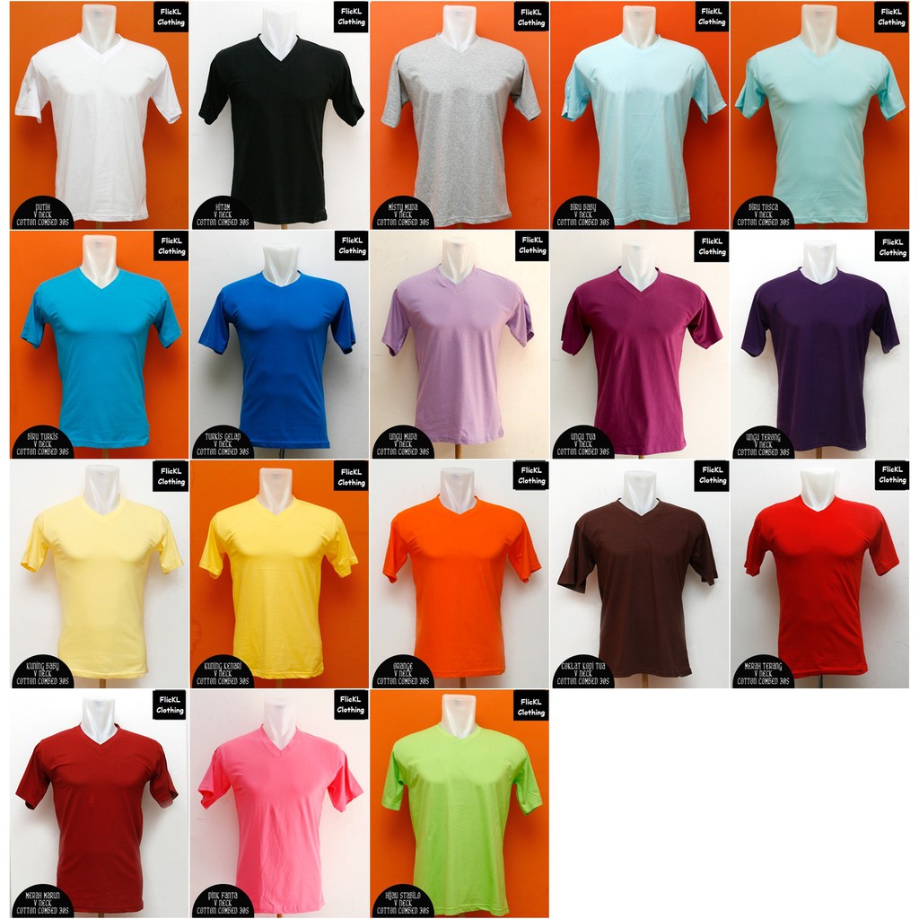 Baju Kaos Polos Sablon Cotton Combed Raglan Polo Lengan Panjang Pendek Wangki