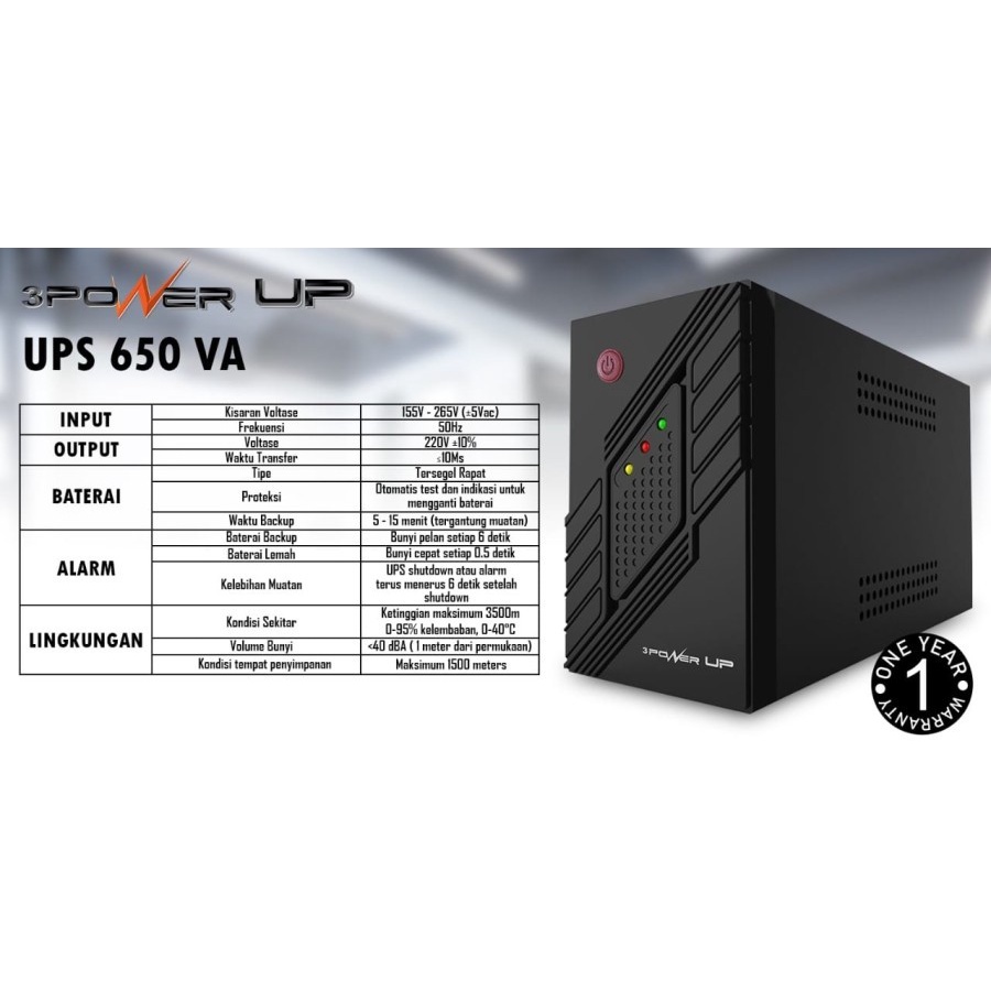 UPS POWER UP 650Va