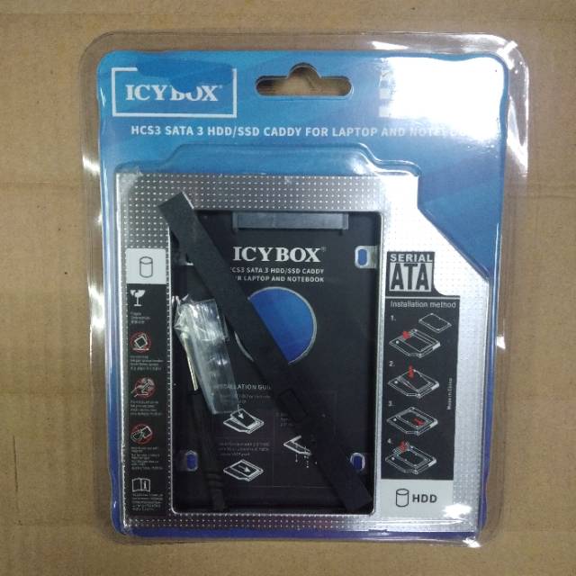 Icybox Caddy Harddisk &amp; SSD 9,5mm Slim Sata