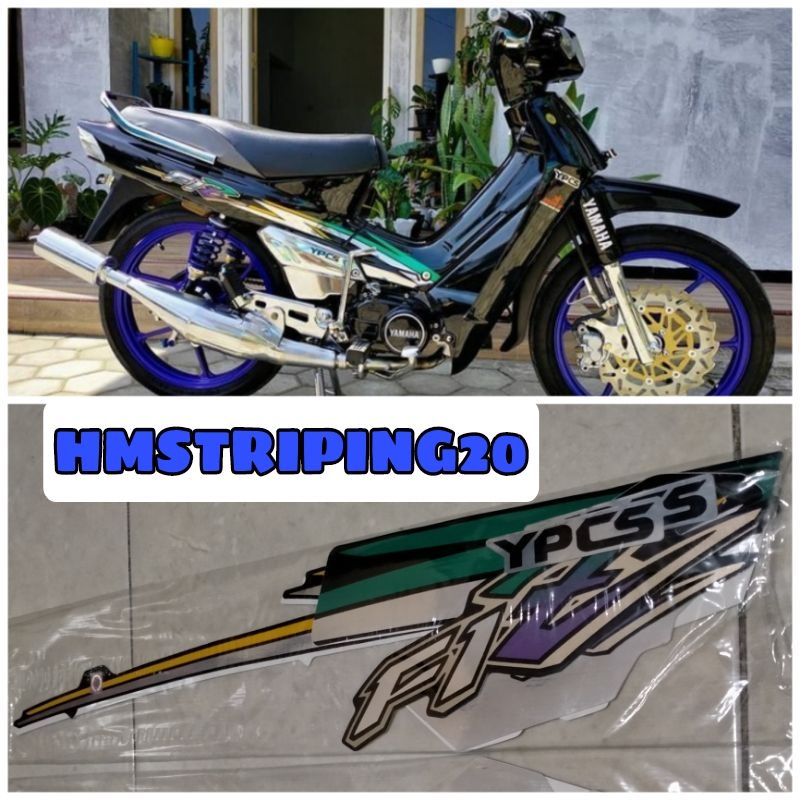 STIKER STRIPING LIS BODI MOTOR YAMAHA FIZ R CROM TAHUN 1995