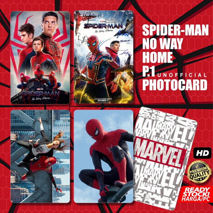 Photocard Spiderman No Way Home Part 1 Kartu Koleksi Photo Card