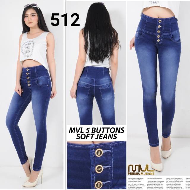 Celana Jeans Kancing 5 HW