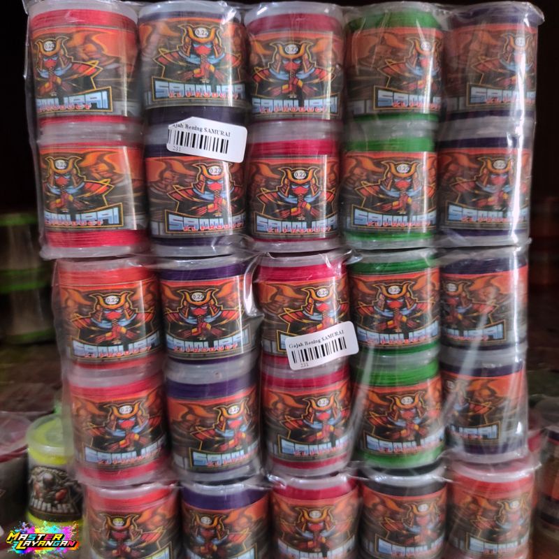 Grosir Isi 10 Pcs - Gelasan Cap NINJA TAJAM TRANSFORMER gelasan - senar aduan tidak mudah luntur - g