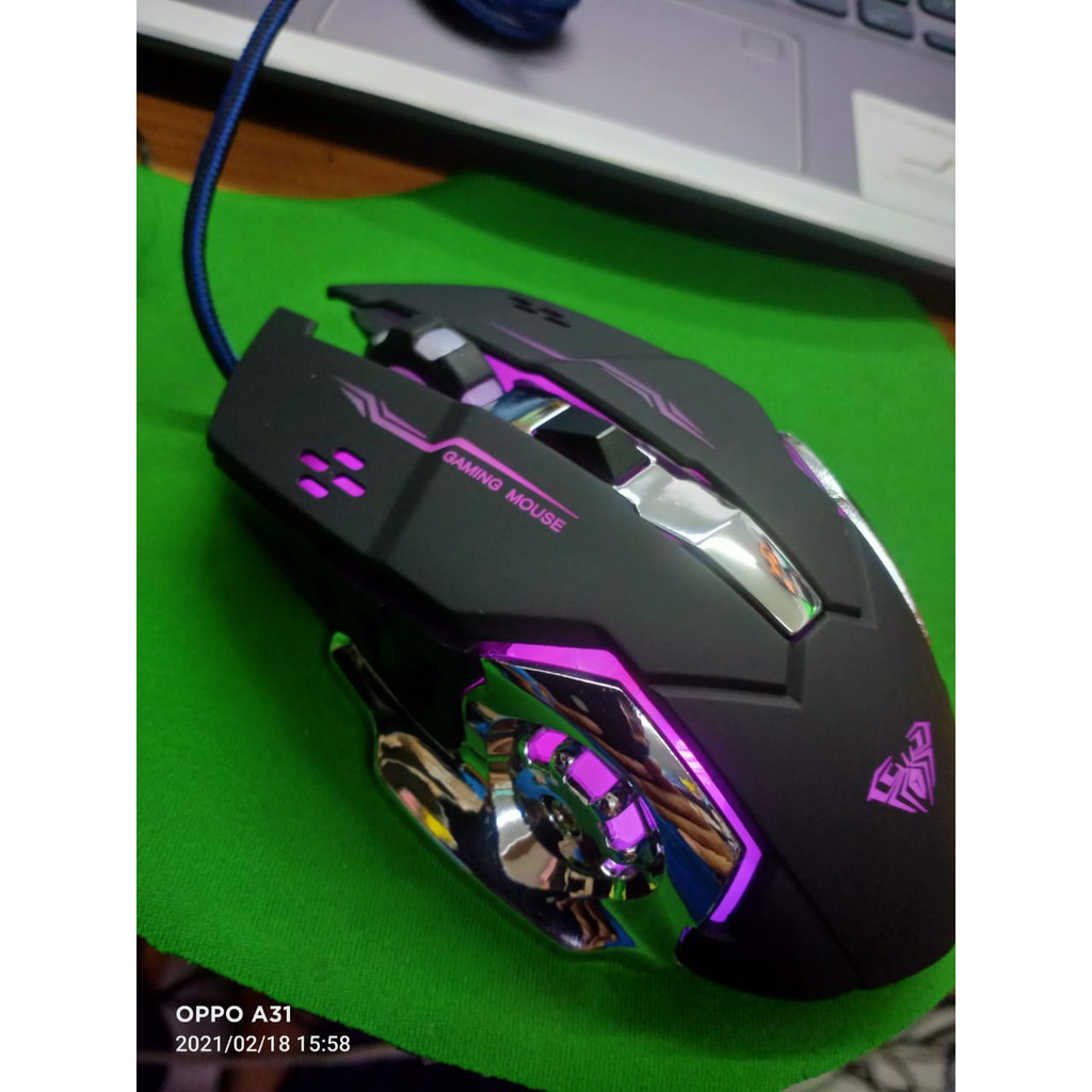 Mouse Gaming AULA S20 – 2400DPI RGB Driver Macro Software