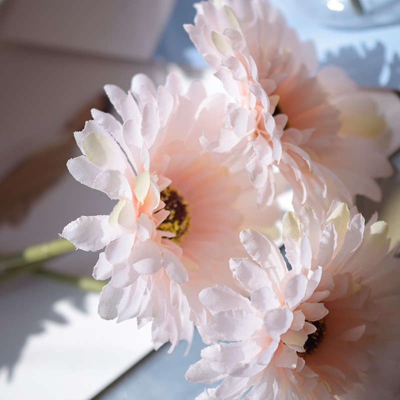 Bunga DAISY Artificial Flower - Dekorasi Pesta Bunga Plastik  - Tanaman Palsu Properti Foto Produk-6