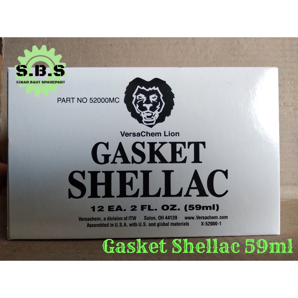 LEM GASKET SHELLAC LION - 59ML (STOK TERBATAS!!!)