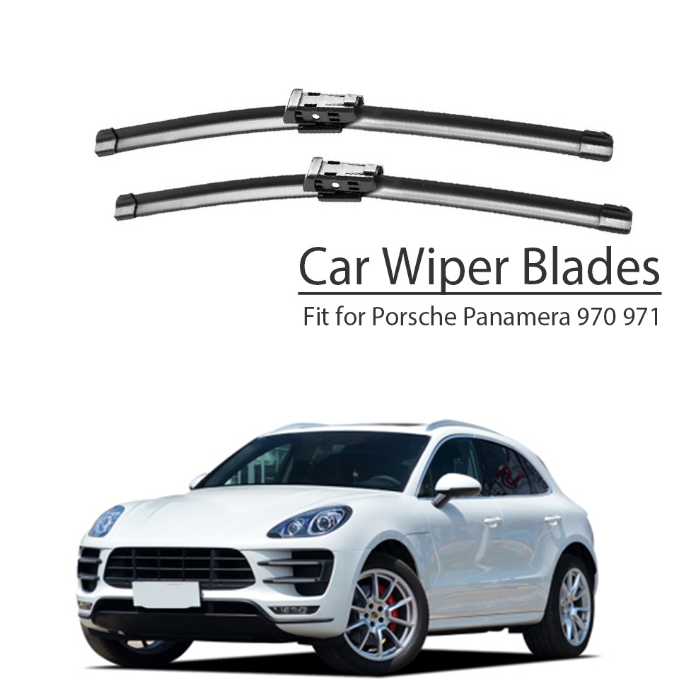 1 Set Karet Wiper Kaca Depan Mobil Untuk Porsche Panamera 970 971 2017 2016 2015-2013