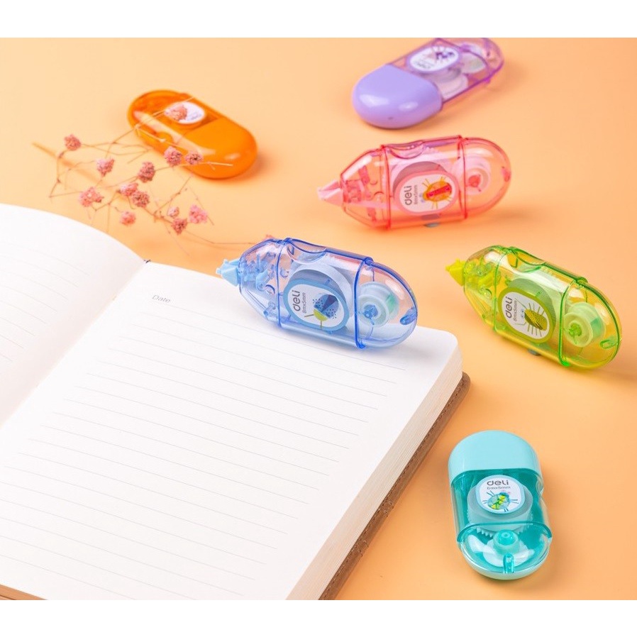 

Deli | Tip Ex Kertas (Correction Tape) Comiko | 5 mm x 6 m | EH350