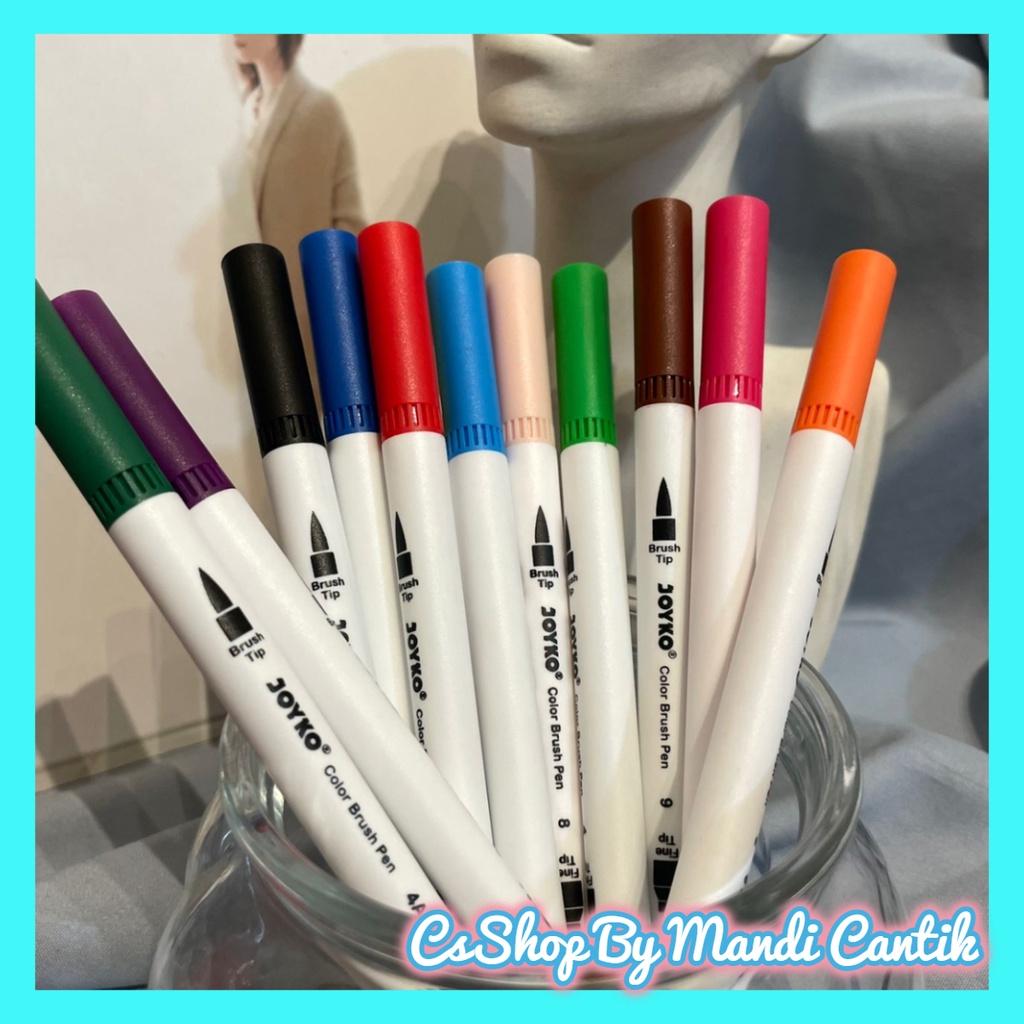 

Joyko Brush Pen 12 Warna CLP 06 Color Brush Alat Tulis Sekolah Murah