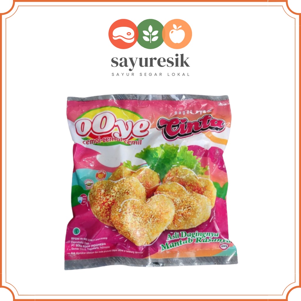 

[Pasar Kota Gresik] Frozen Food Nugget Naget Ayam Cinta Ooye
