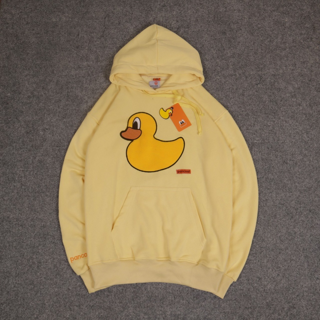 JAKET SWEATER HOODIE YELLOW DUCK PANCOAT SIMPLE UNISEX GOOD QUALITY