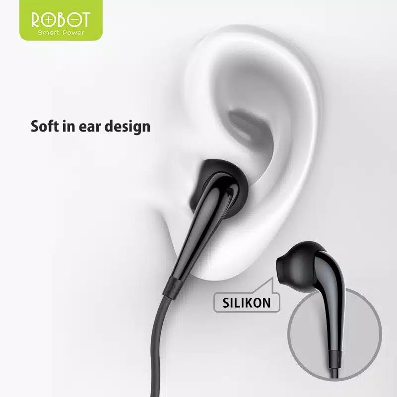 WIRED HEADSET IN EAR 3.5MM ROBOT RE701