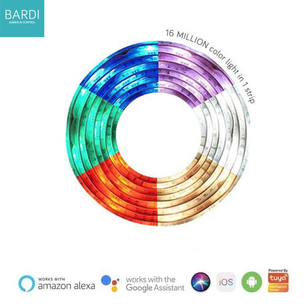 Bardi Lampu Smart LED Strip RGBWW Wifi 2m Smart Home