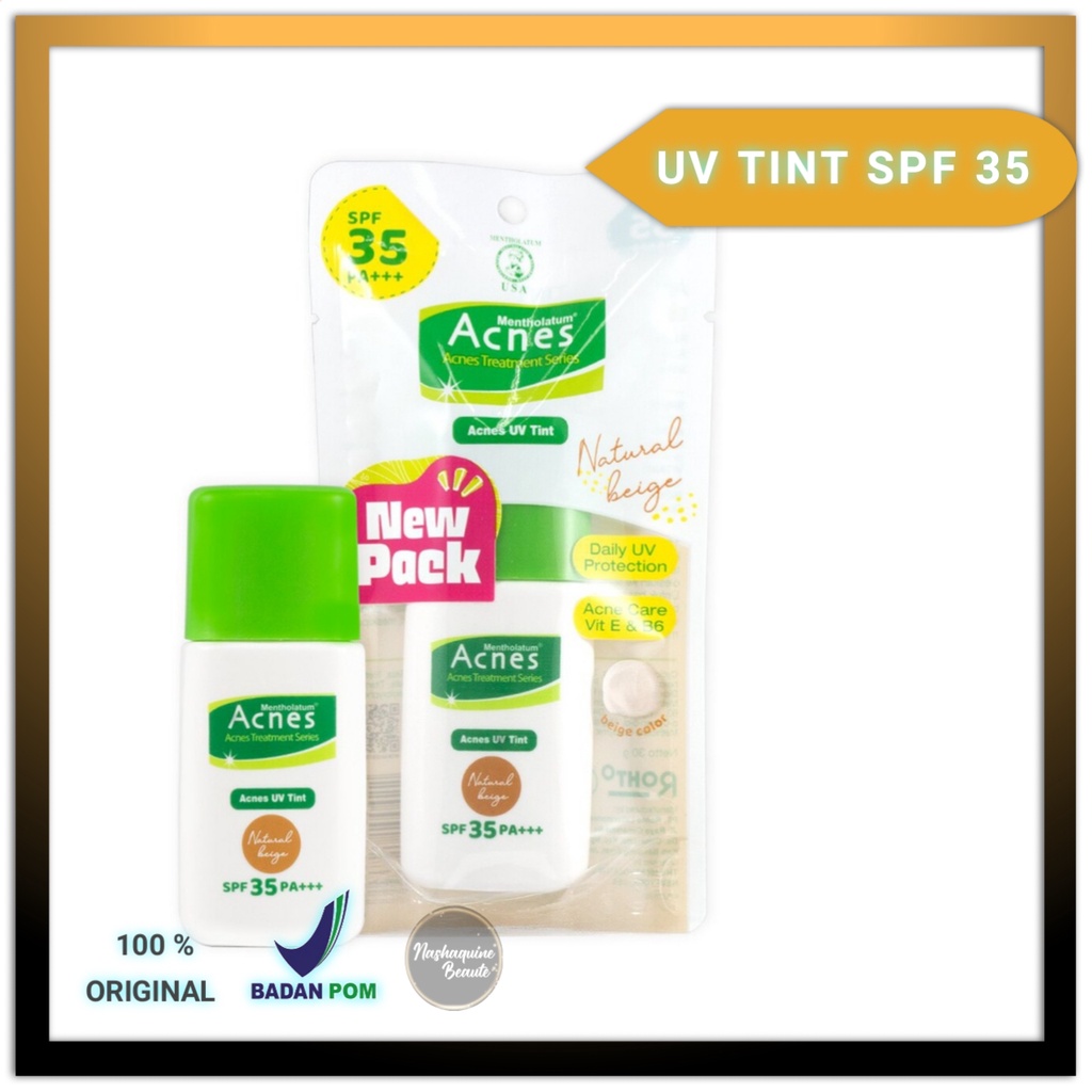 Acnes UV Tint Natural Beige - Natural Green Spf 35 PA+++ 30 gr