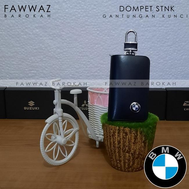 GANTUNGAN KUNCI DOMPET REMOT MOBIL LOGO BMW HITAM POLOS fawwa55 Diminati Banget