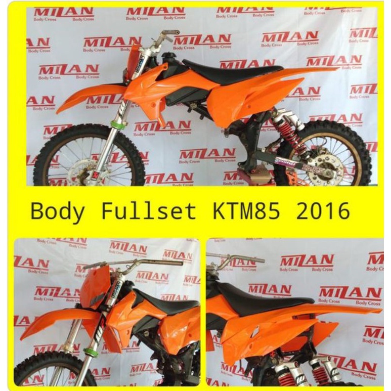 BODI SET KTM 85 2016 BODY FULL SET KTM85 2016 LENGKAP JOK TANGKI  COVER BODY TRAIL SUPERMOTO