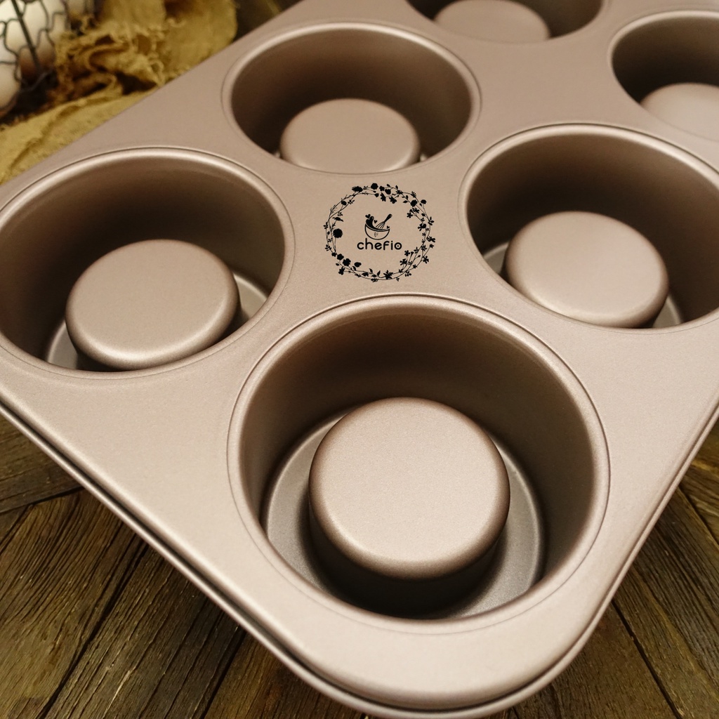 Chefio Loyang Bowl Maker Cupcake Muffin 6 Cup / Loyang Mangkuk Premium