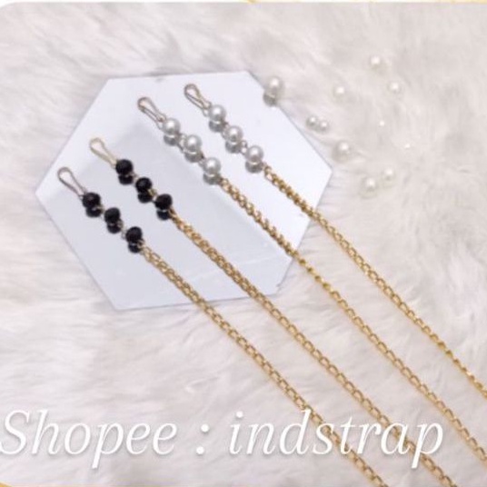 Strap Masker Kalung Masker Rantai Tali Masker Rantai Mutiara