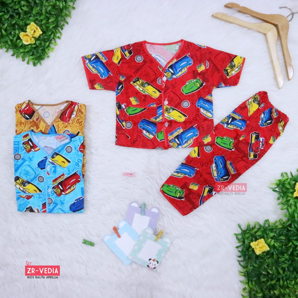 Piyama Kancing Bayi Uk 3 12 Bulan Baju Tidur Celana Anak Baby Born Laki Perempuan Panjang Setelan