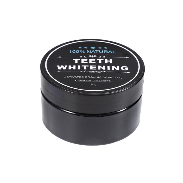 Teeth whitening activated charcoal carbon pemutih gigi alami arang powder